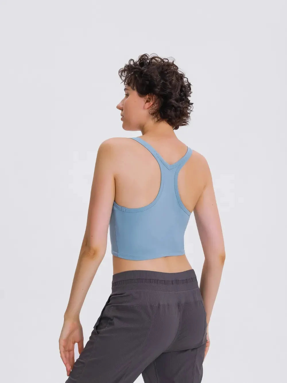 Millennia Scoop Neck Active Tank with Detachable Chest Pads by Millennia