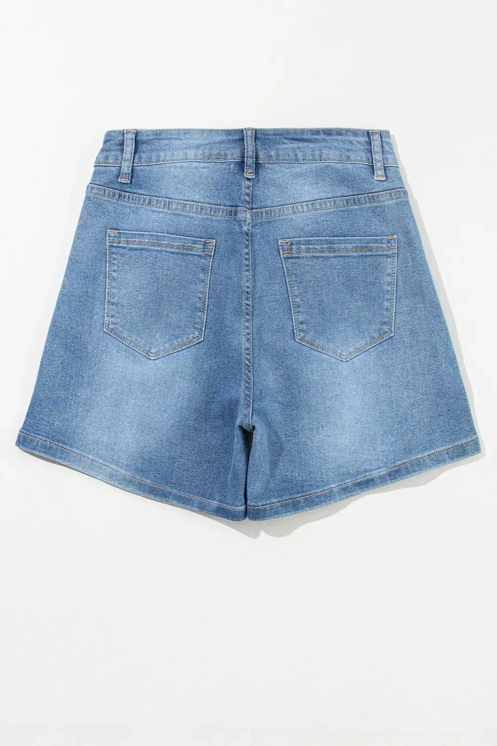 Rhinestone High Waist Denim Shorts by Partner Label