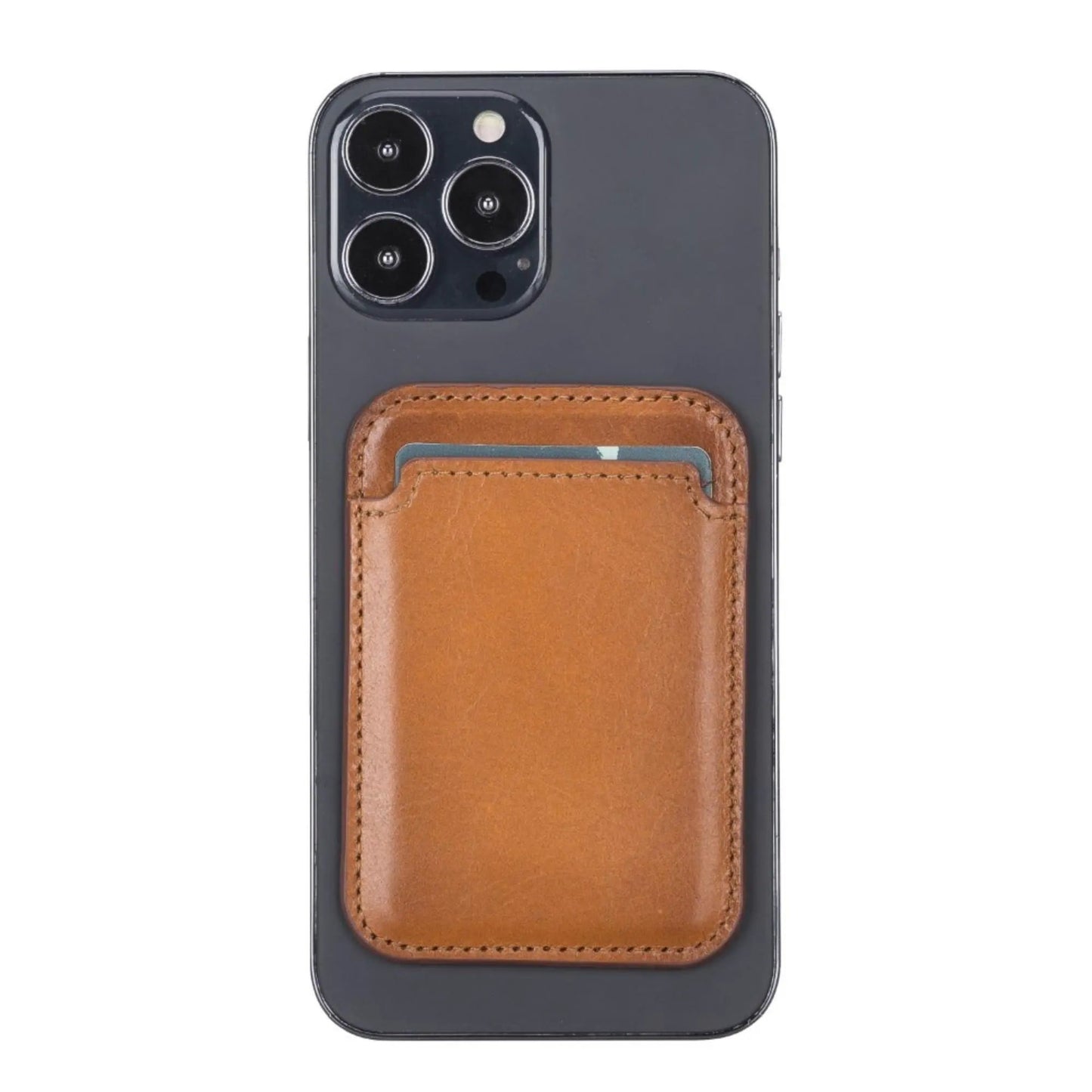 Cortland Full-Grain Leather Card Holder Wallet with Magnet by TORONATA
