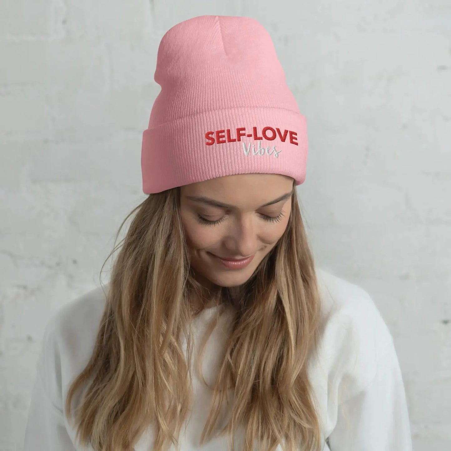 SELF- LOVE VIBES Cuffed Beanie by Maiden-Art