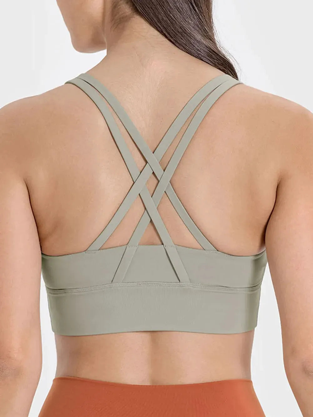 Millennia Crisscross Scoop Neck Active Tank by Millennia