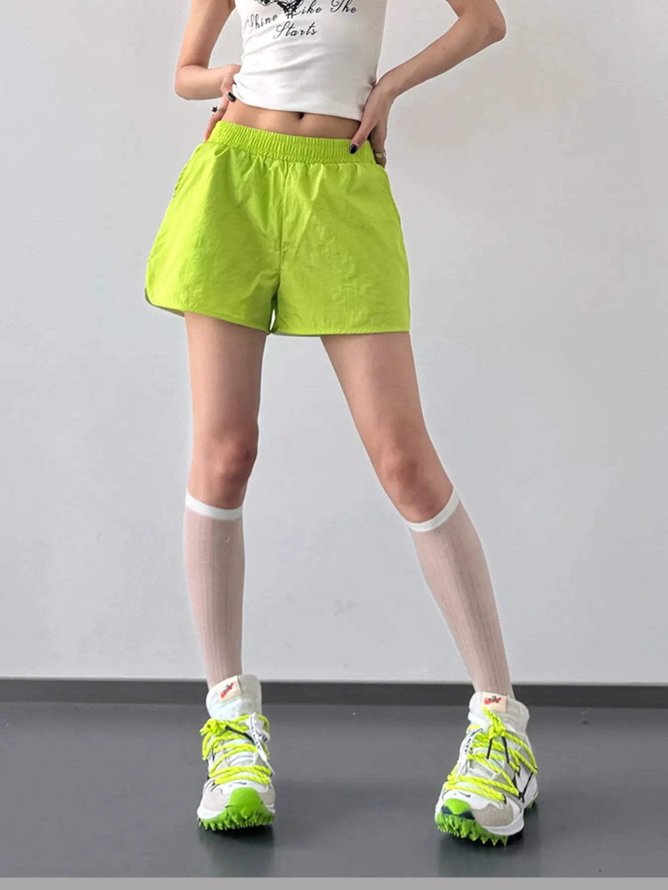 Elastic Waist Active Shorts by Partner Label