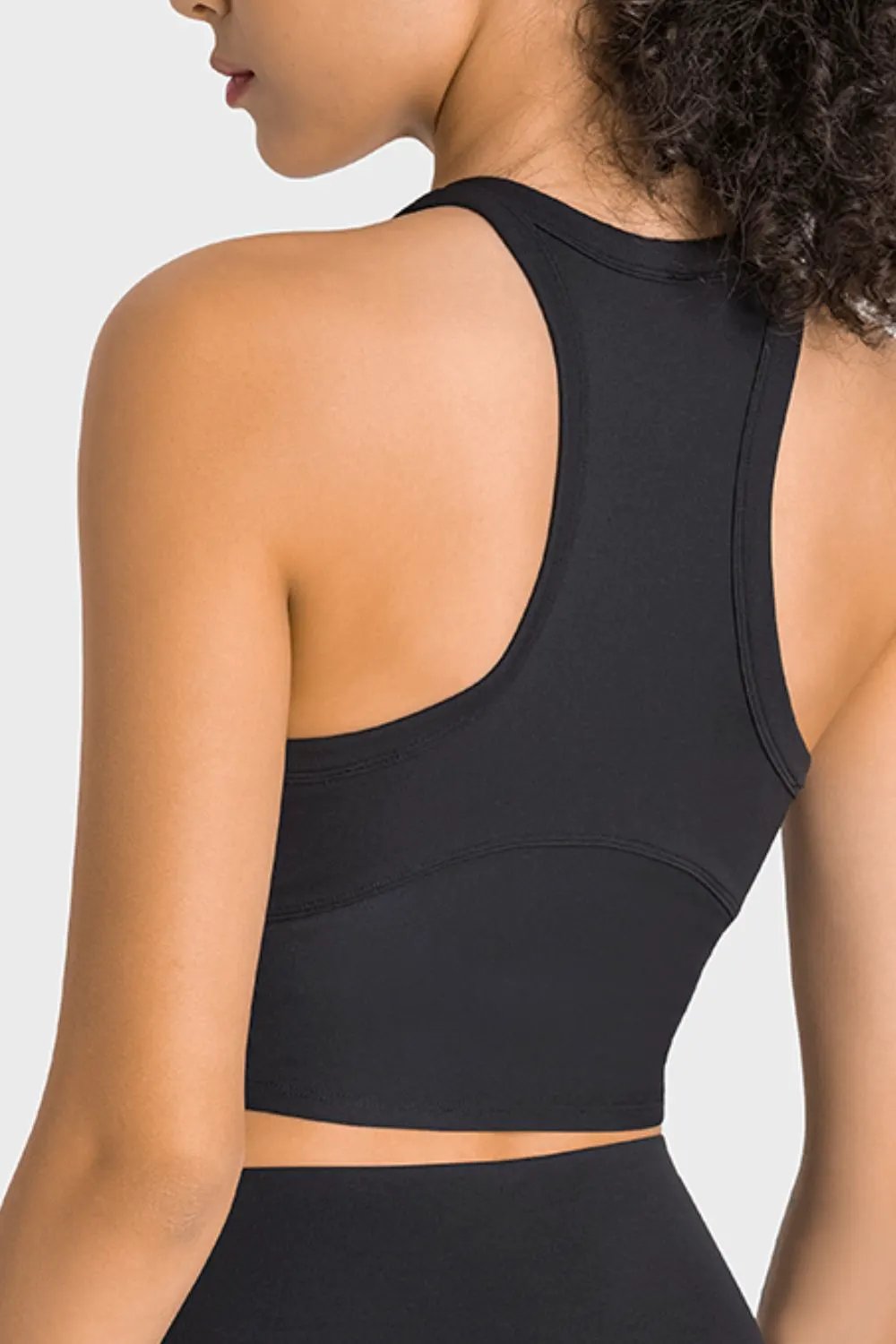 Millennia Racerback Cropped Sports Tank by Millennia