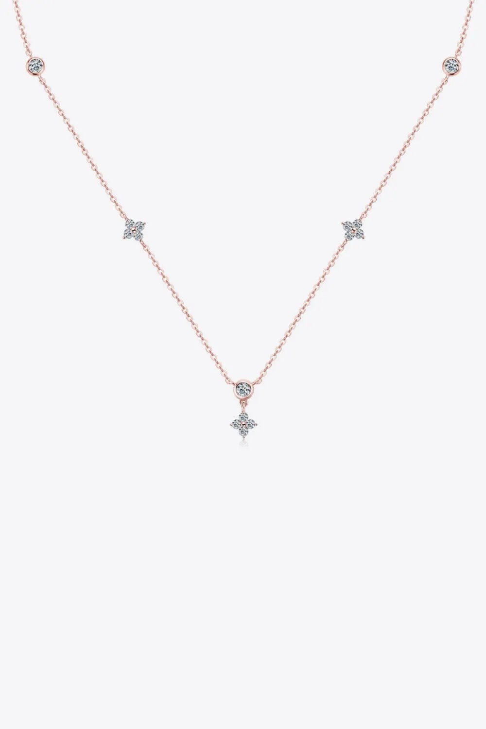 Moissanite 925 Sterling Silver Necklace by Partner Labels