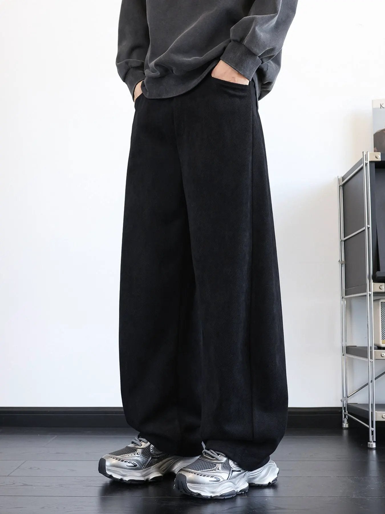 Men's Plus Size Wide-Leg Pants by Partner Label