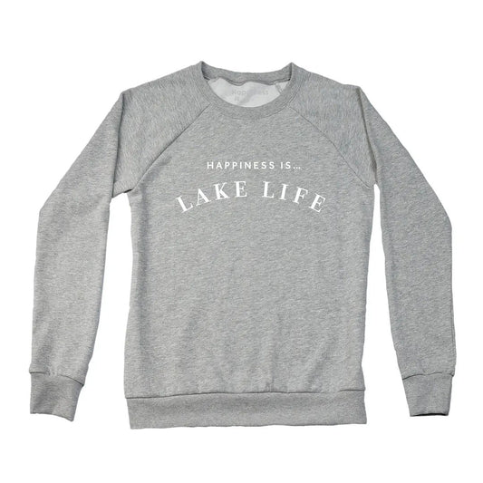 Women's Lake Life Crew Sweatshirt, Heather Grey by Lake Life Collection