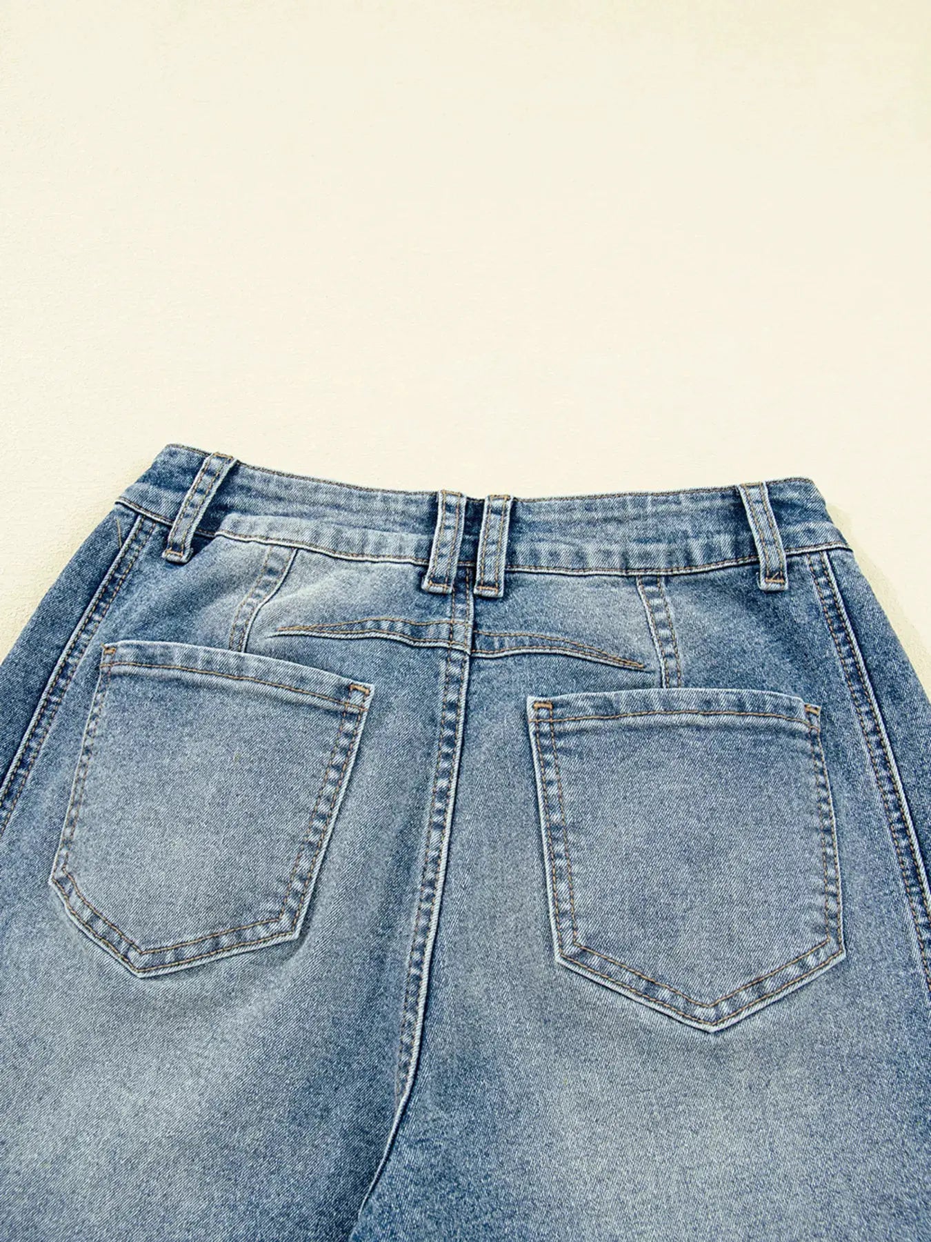Vintage Washed Seam Detail Shift Jeans by Partner Label