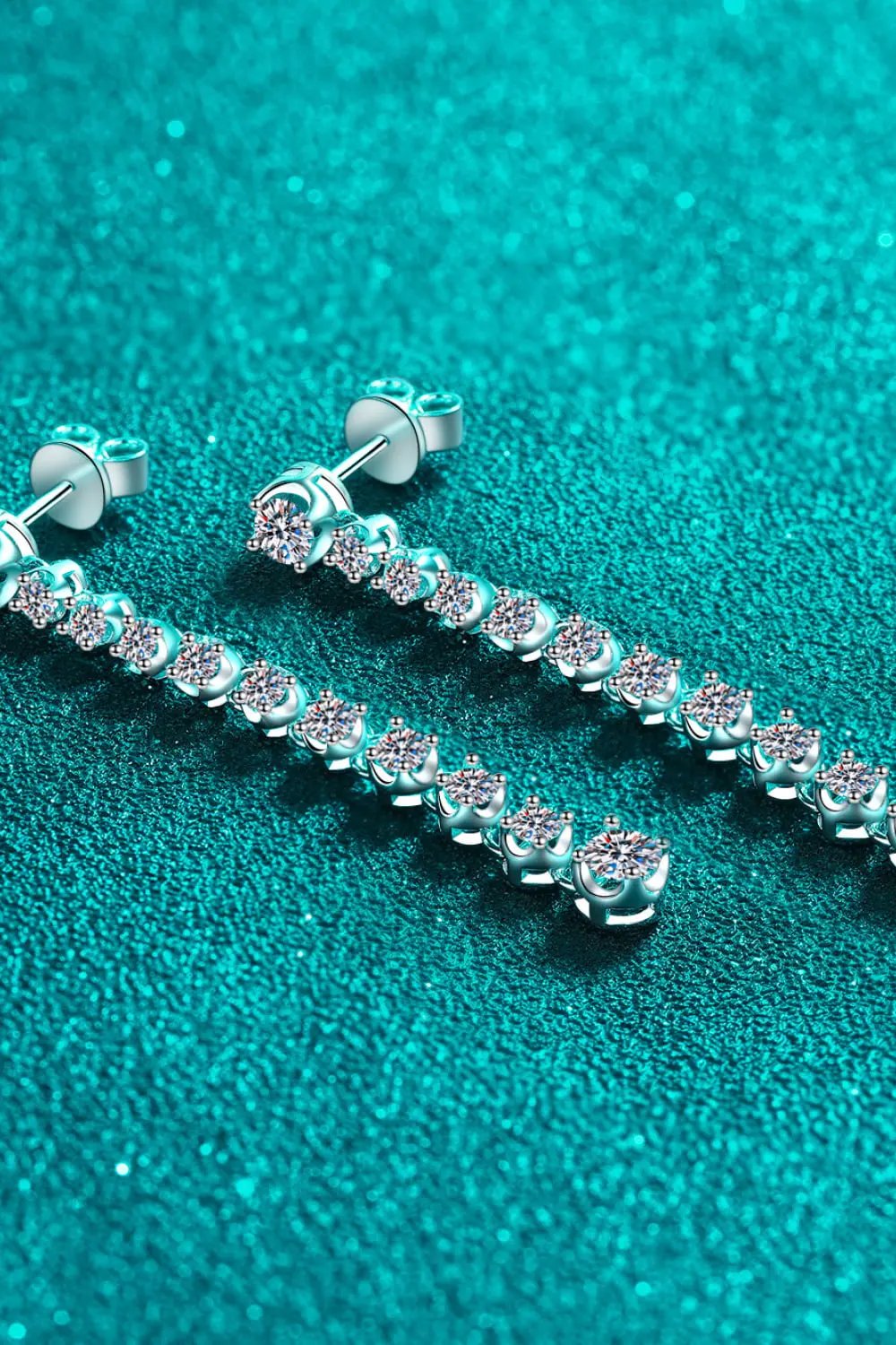 Adored 1.18 Carat Moissanite Long Earrings by Partner Label