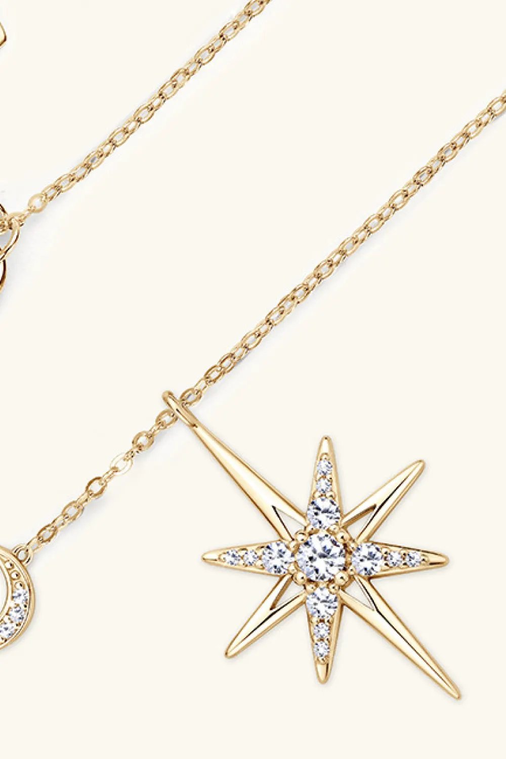 Moissanite 925 Sterling Silver Necklace by Partner Label