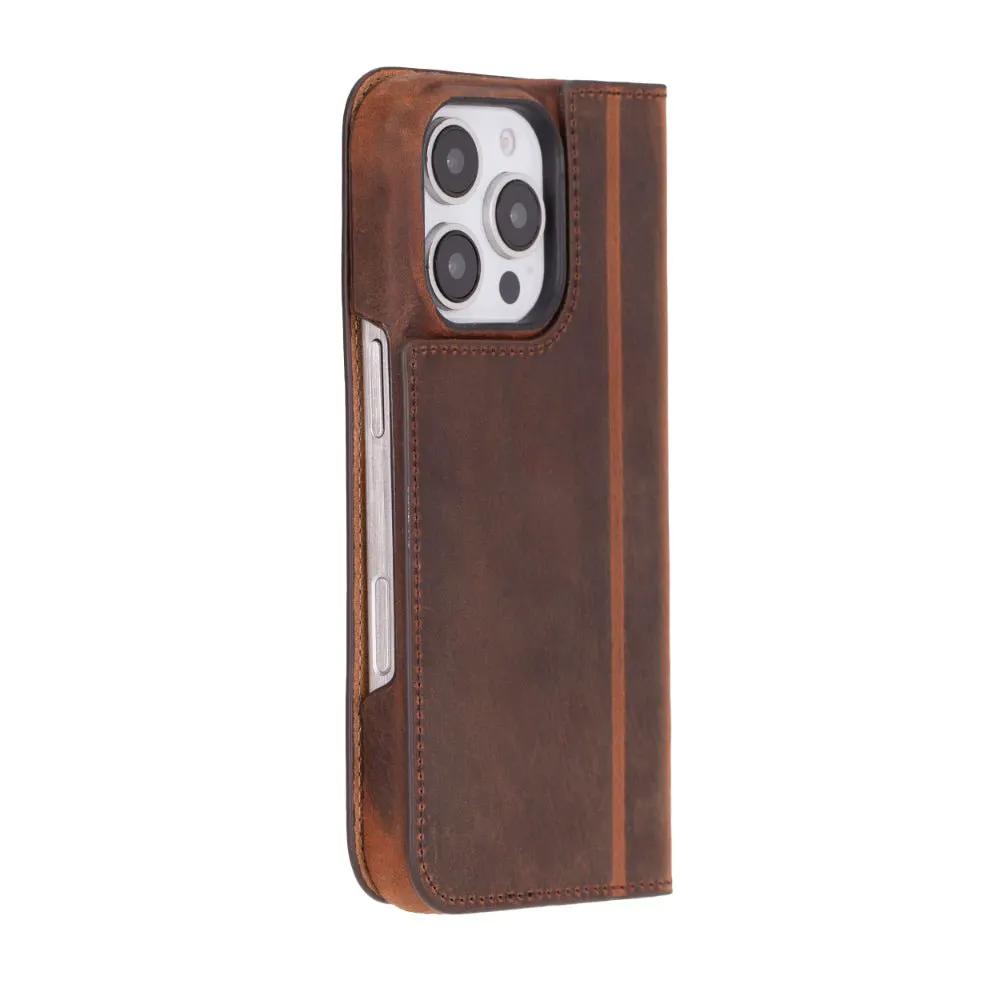 Decatur Leather iPhone 16 Pro Max Folio Case by TORONATA