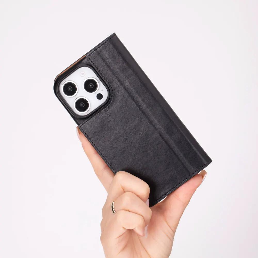 Decatur Leather iPhone 16 Pro Folio Case by TORONATA