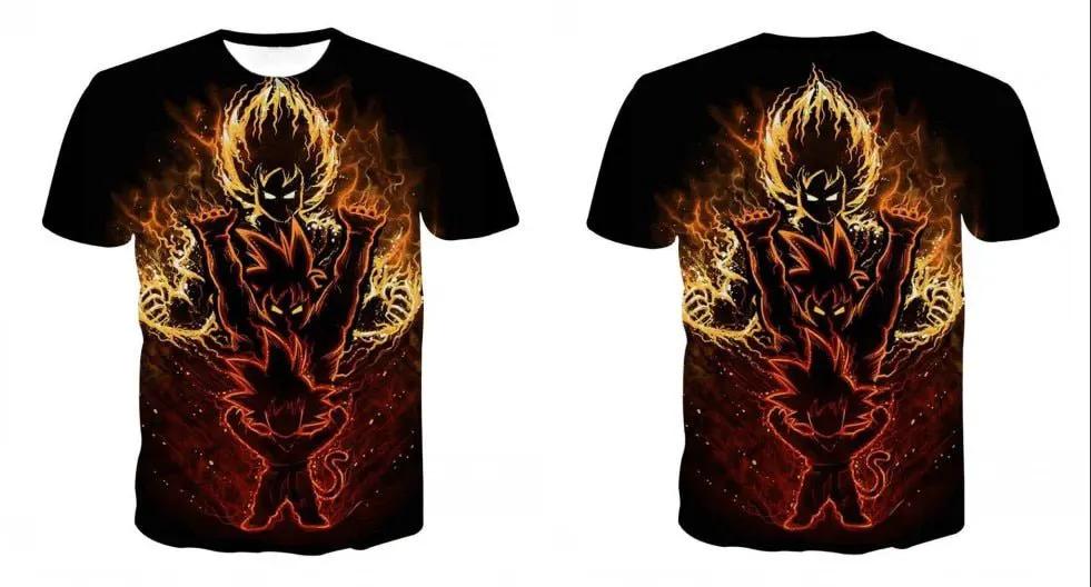 3D T Shirt Men Summer Top super son goku Funny T-Shirts anime vegeta Tshirt Summer cartoon print Tops by Vimost Shop