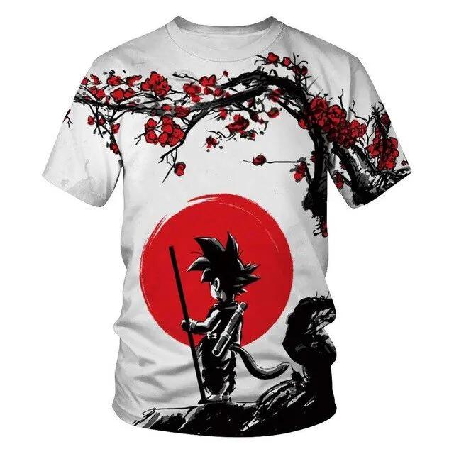 3D T Shirt Men Summer Top super son goku Funny T-Shirts anime vegeta Tshirt Summer cartoon print Tops by Vimost Shop