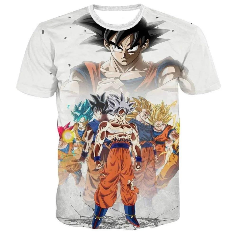 3D T Shirt Men Summer Top super son goku Funny T-Shirts anime vegeta Tshirt Summer cartoon print Tops by Vimost Shop