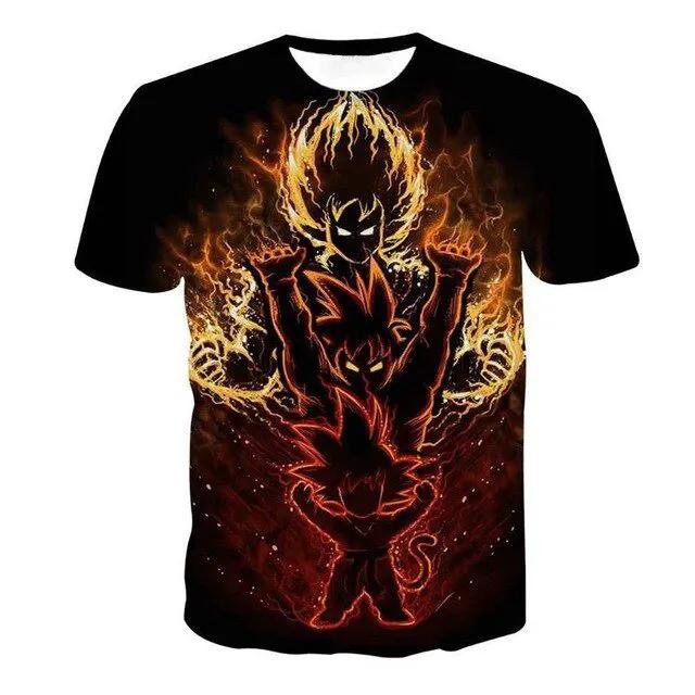 3D T Shirt Men Summer Top super son goku Funny T-Shirts anime vegeta Tshirt Summer cartoon print Tops by Vimost Shop