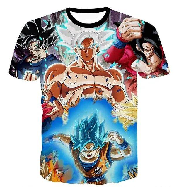 3D T Shirt Men Summer Top super son goku Funny T-Shirts anime vegeta Tshirt Summer cartoon print Tops by Vimost Shop