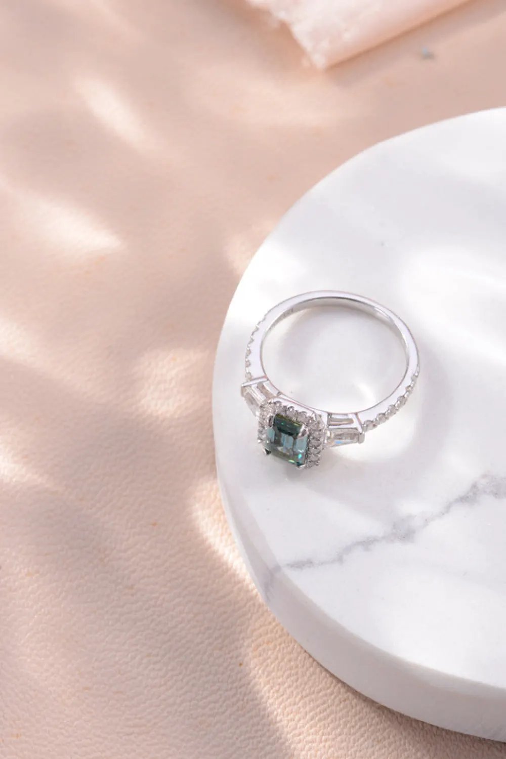 1 Carat Moissanite 925 Sterling Silver Ring by Partner Label