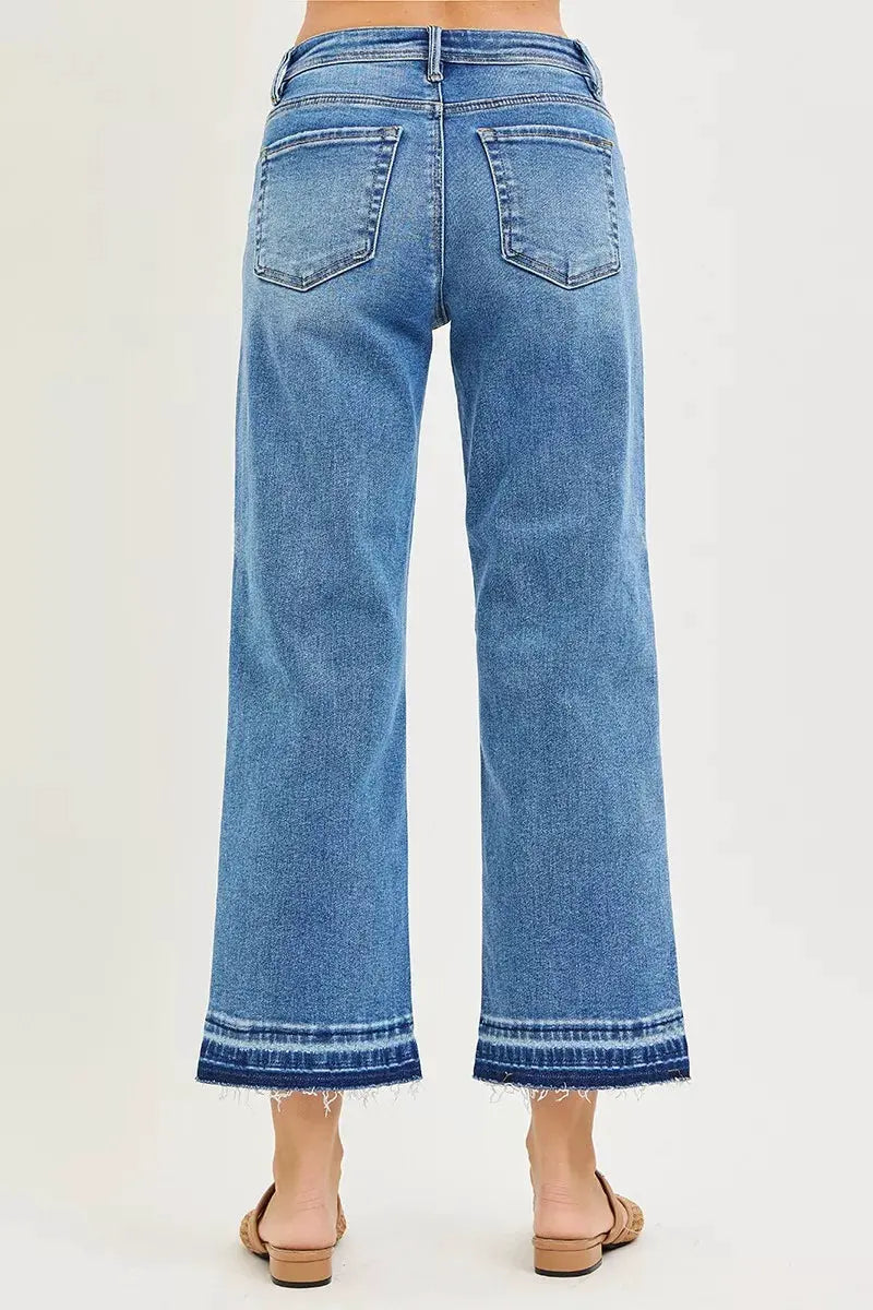 RISEN Full Size Slouchy Cropped Boyfriend Jeans Plus Size by RISEN