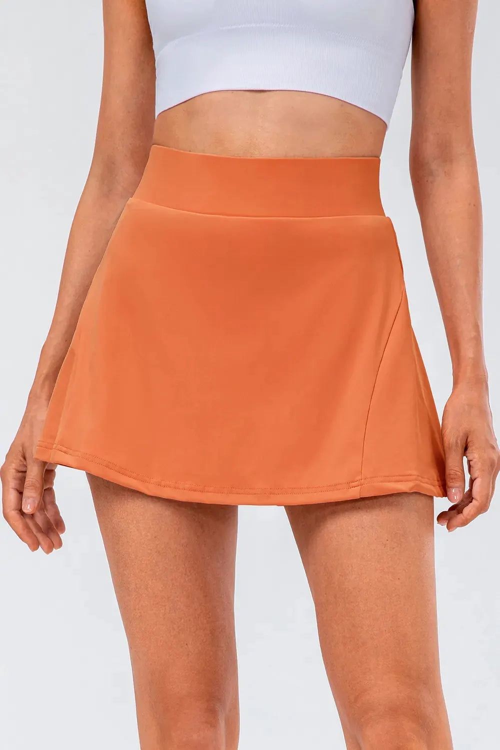 High Waist Pleated Active Skirt by Partner Label