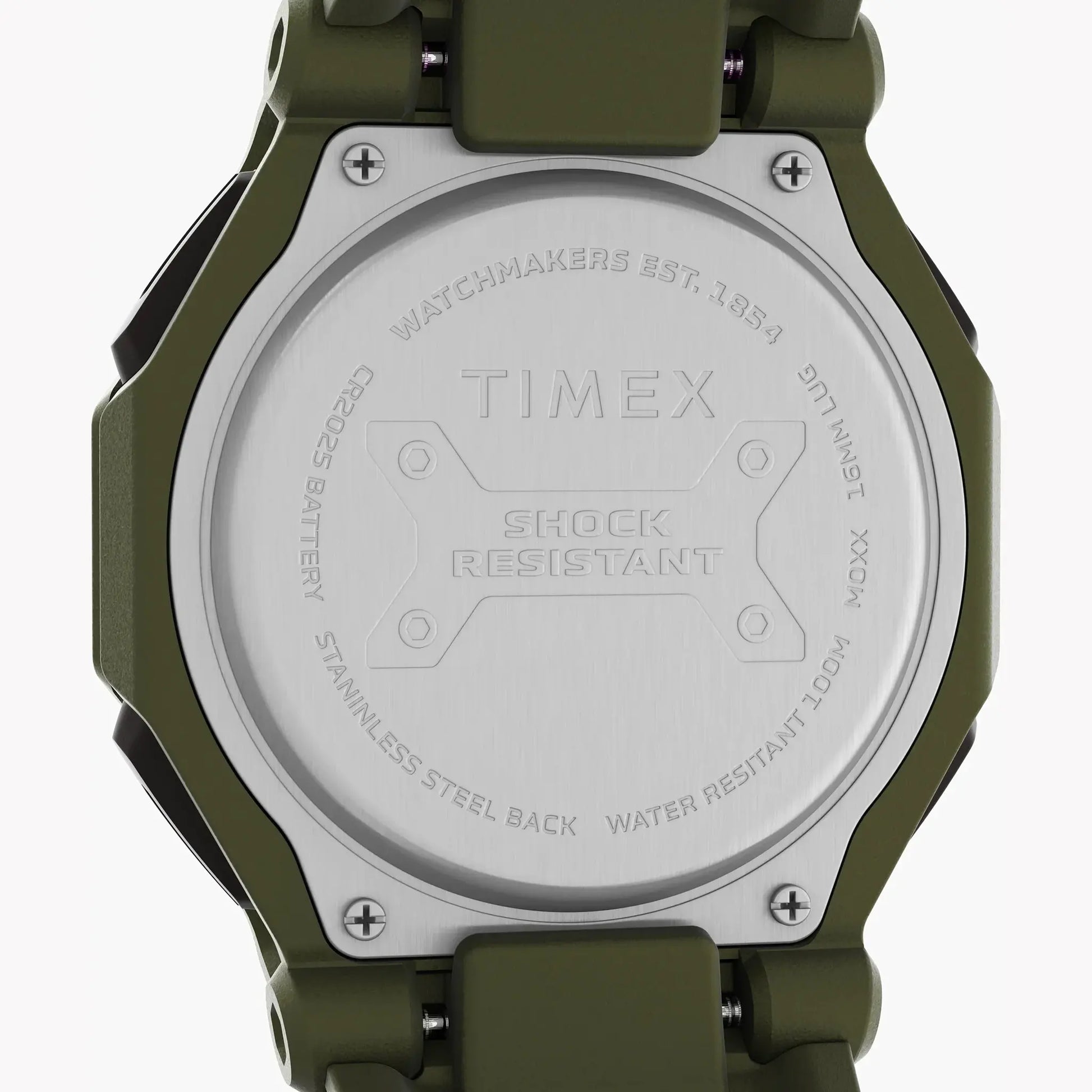 Timex Men's Green Resin Watch, Shock Resistant | Tw2v93700 by TIMEX