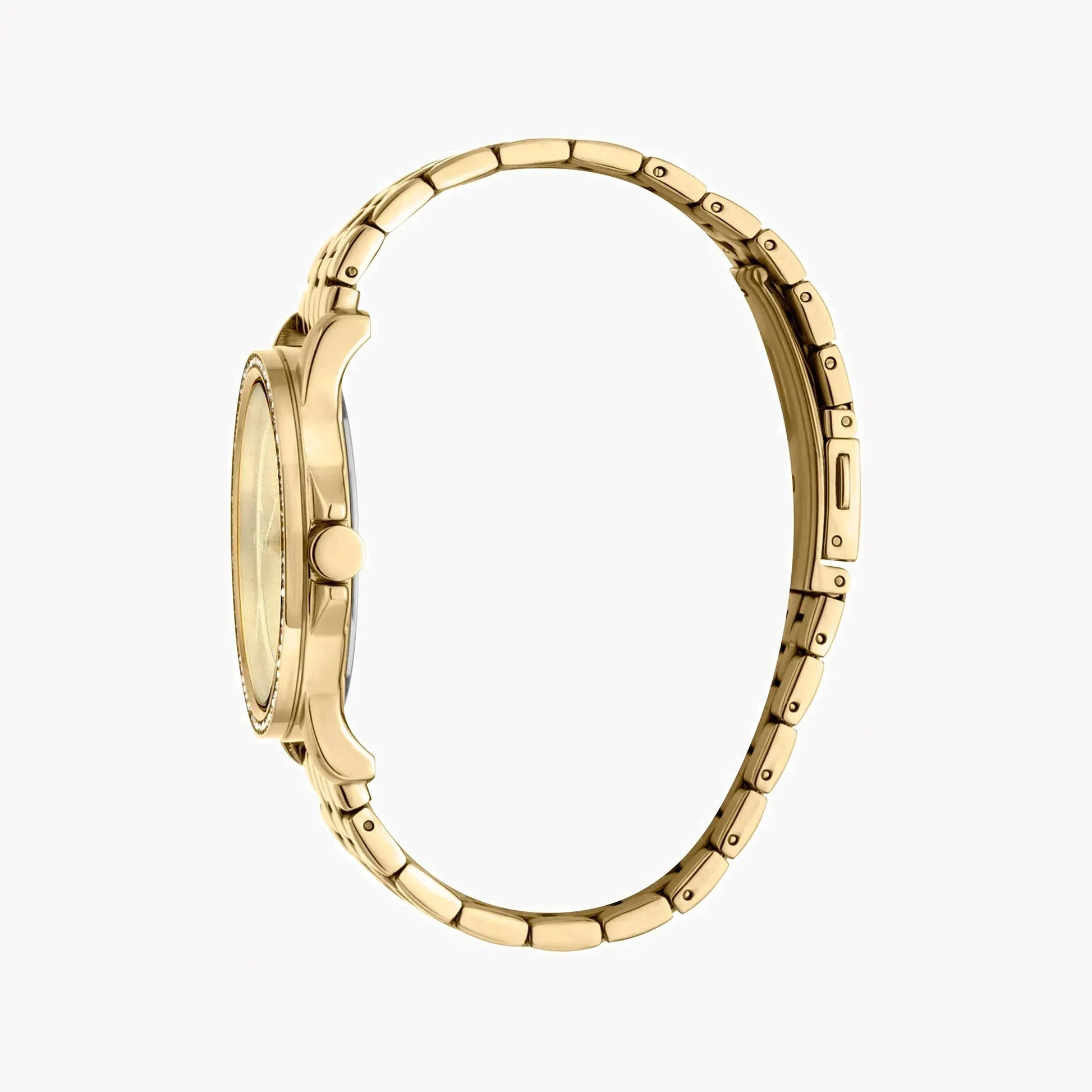 Esprit Women's Gold Stainless Steel Watch, Champagne Dial | Es1l186l0015 by ESPRIT