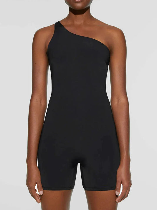 Single Shoulder Active Romper by Partner Label