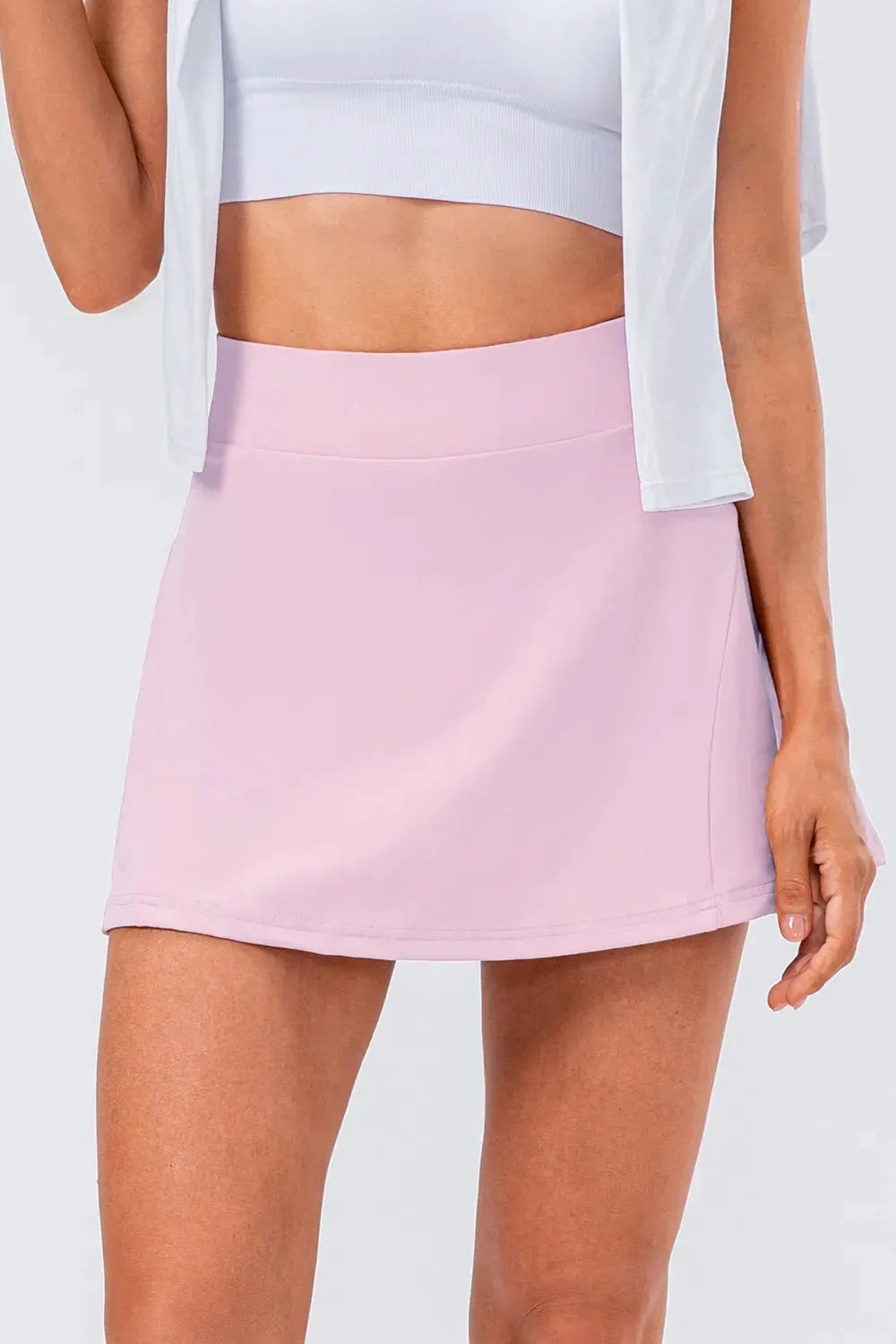High Waist Pleated Active Skirt by Partner Label