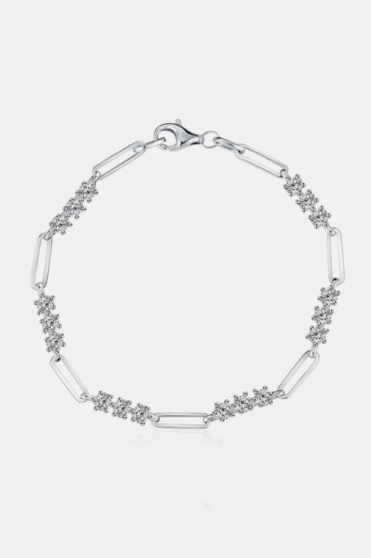 1.8 Carat Moissanite 925 Sterling Silver Bracelet by Partner Label