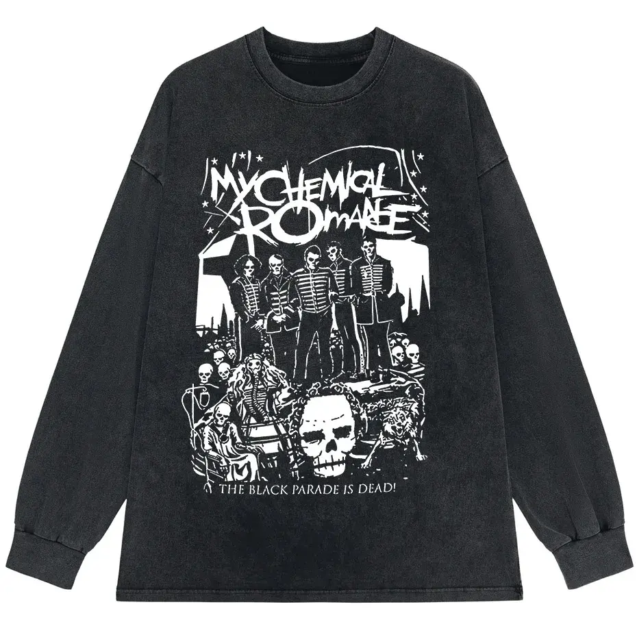 My Chemical Romance Black Parade Oversized T-Shirt Women Punk Emo Rock Tee by Vimost Shop