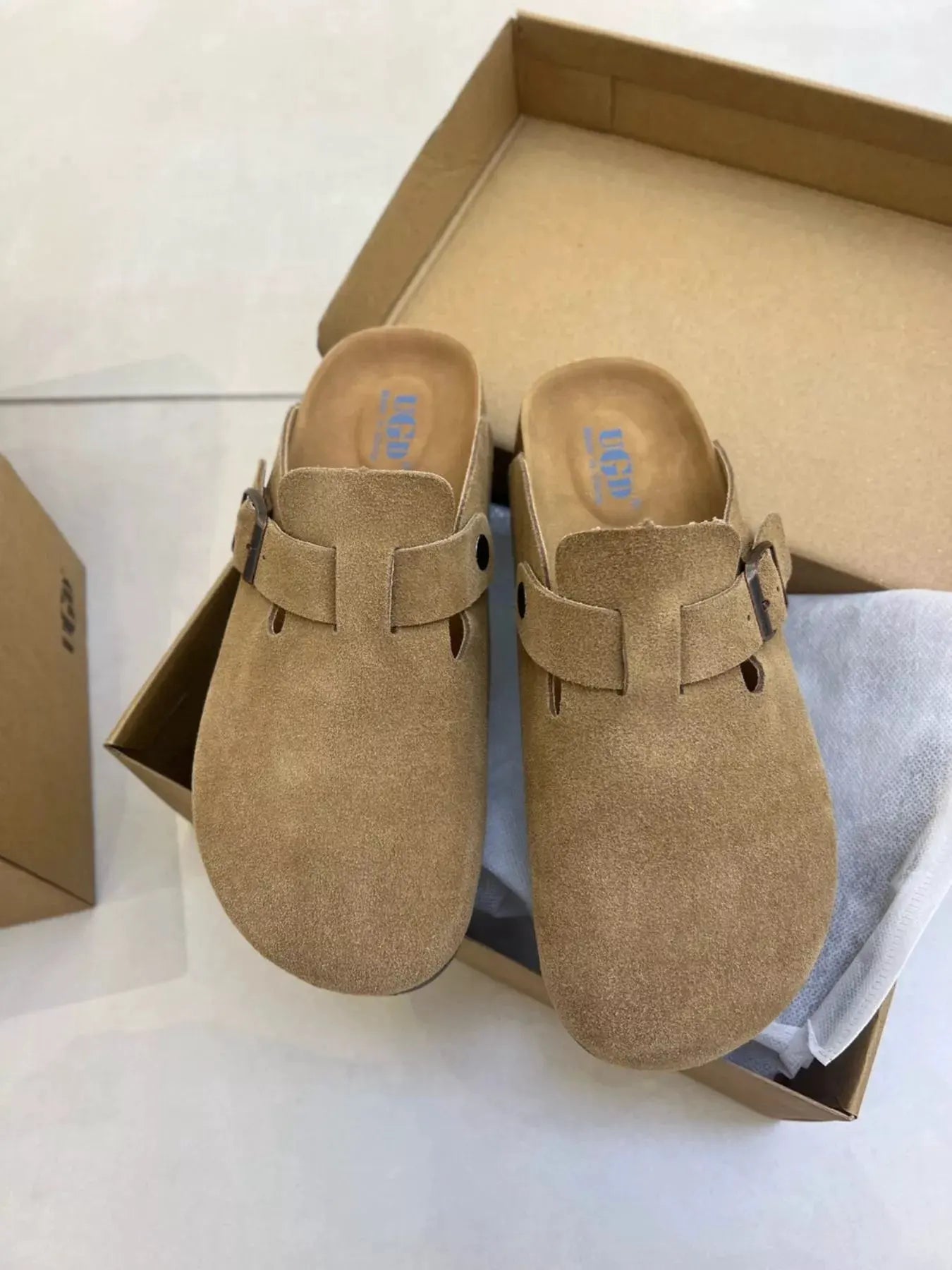 Round Toe Buckle Slip-Ons by Partner Label