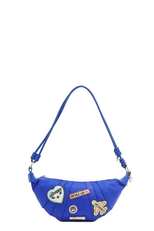 Nicole Lee USA Color Patch Croissant Bag by Nicole Lee USA