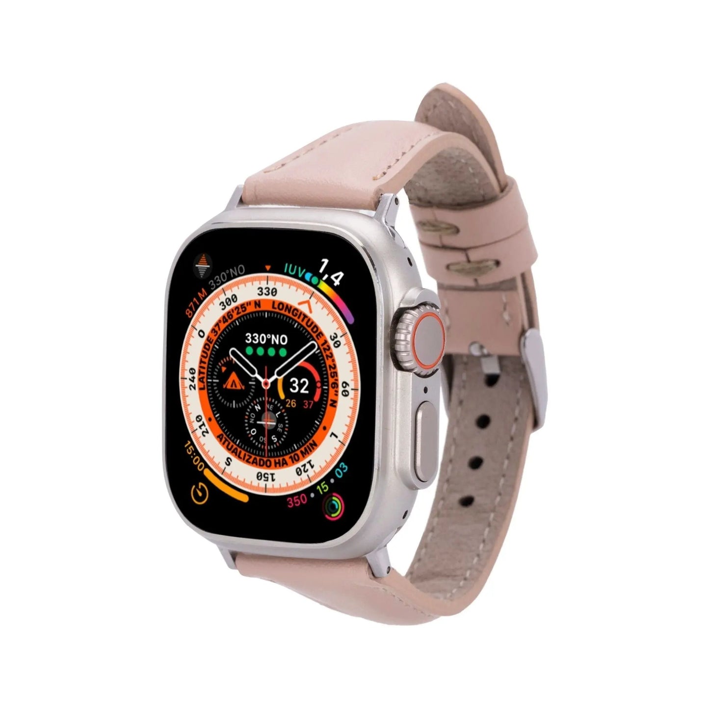 Evansville Slim Leather Bands for Apple Watch 9, Ultra 2 & SE by TORONATA