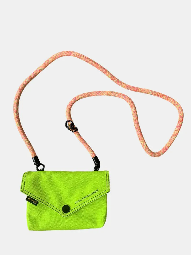 Himawari Solid Color Envelope Shape Crossbody Bag with Removable Strap by Himawari