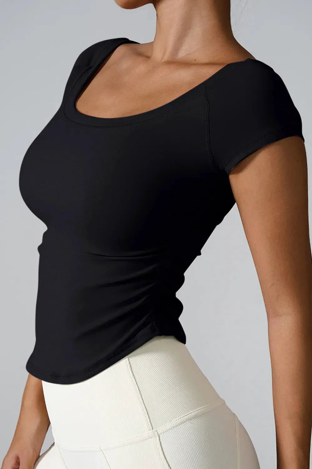 Round Neck Short Sleeve Active T-Shirt by Partner Label
