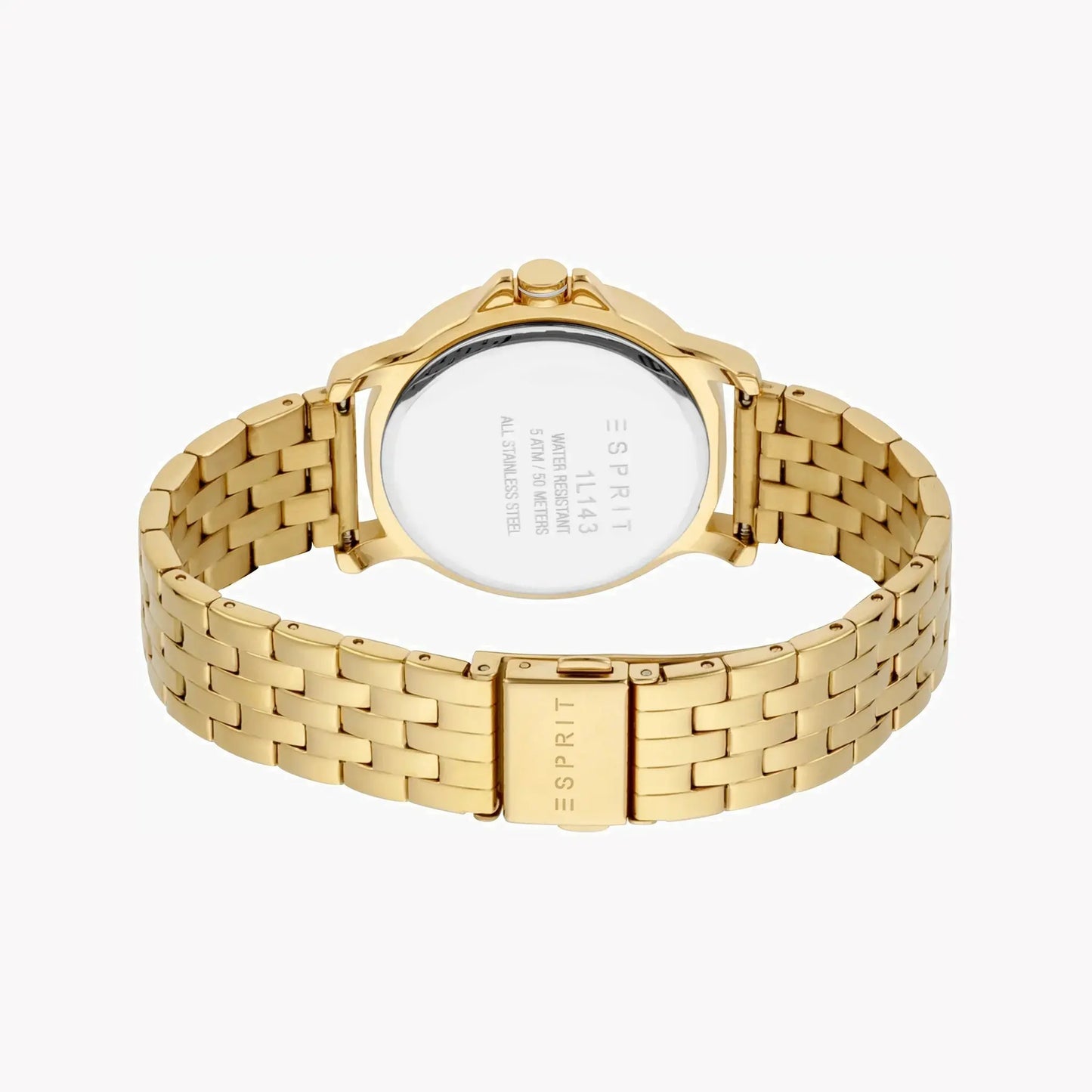 Esprit Women's Gold Stainless Steel Watch, Silver Dial | ES1L144M2045 by ESPRIT