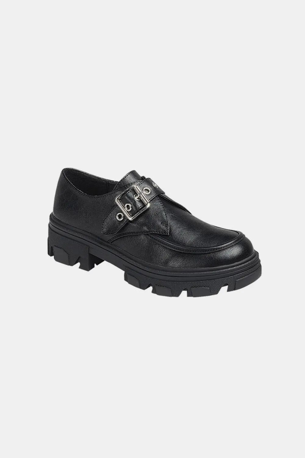 Forever Link Buckled Platform Lug Sole Loafers by Forever Link