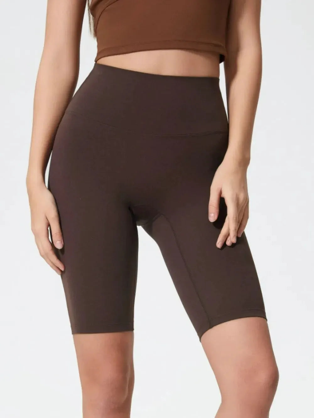 Millennia High Rise Wide Waistband Active Shorts by Millennia