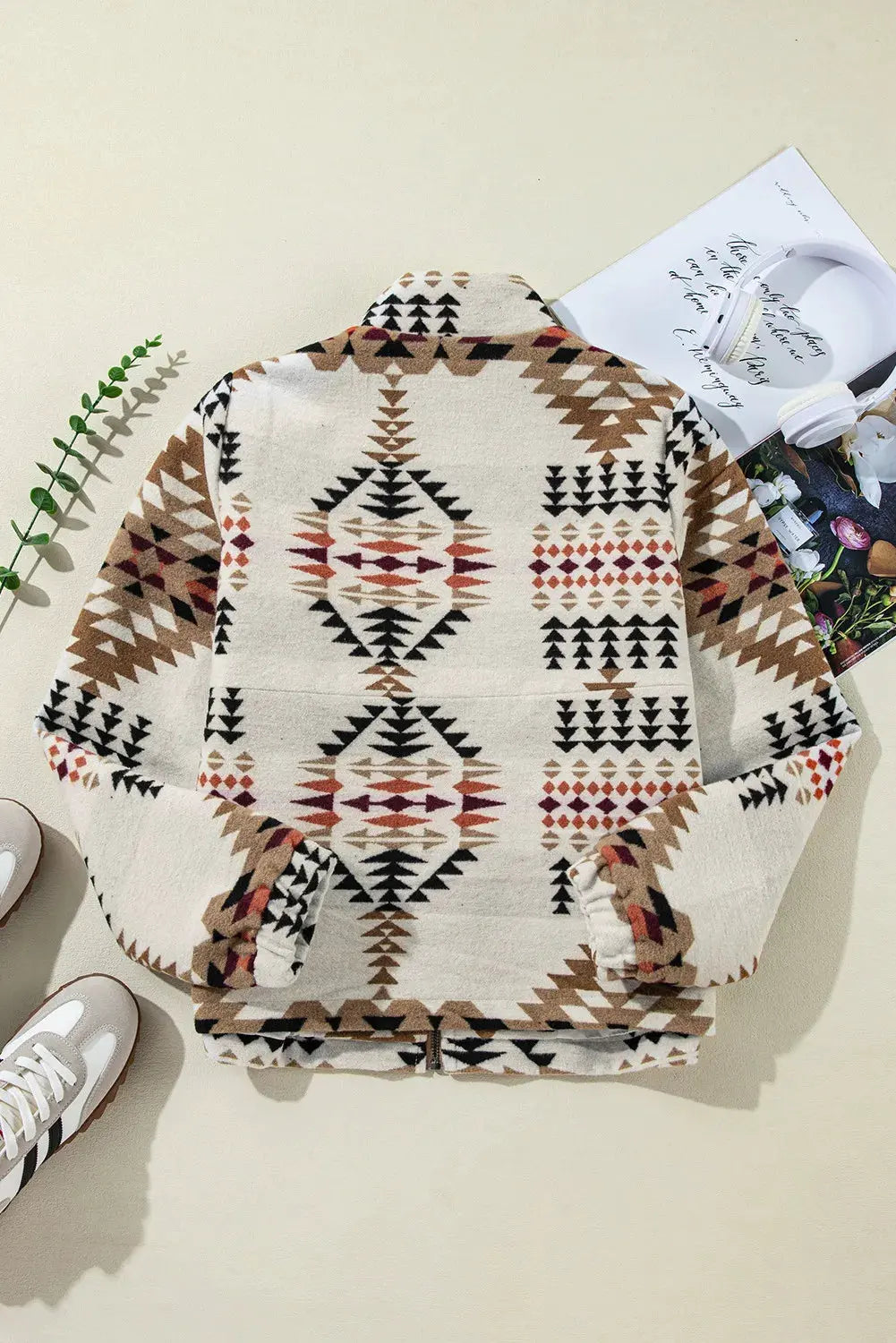 Zip Up Mock Neck Jacket by Partner Label