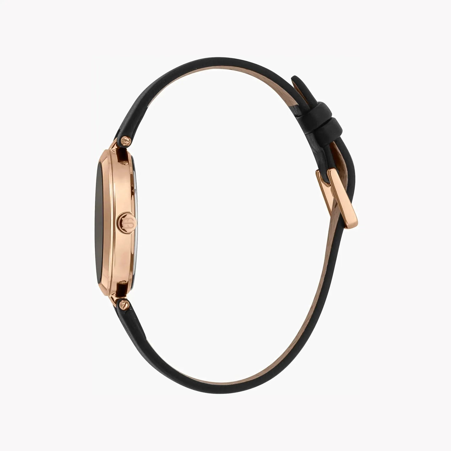 Esprit Women's Black Leather Watch, Black Dial | Es1l035m0015 by ESPRIT