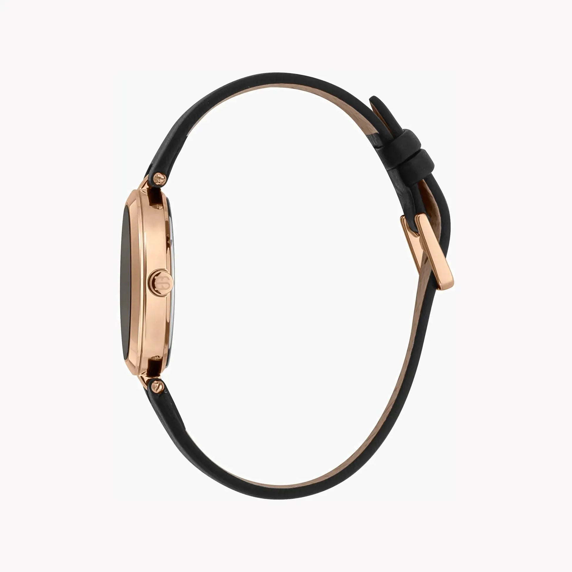 Esprit Women's Black Leather Watch, Black Dial | Es1l035m0015 by ESPRIT