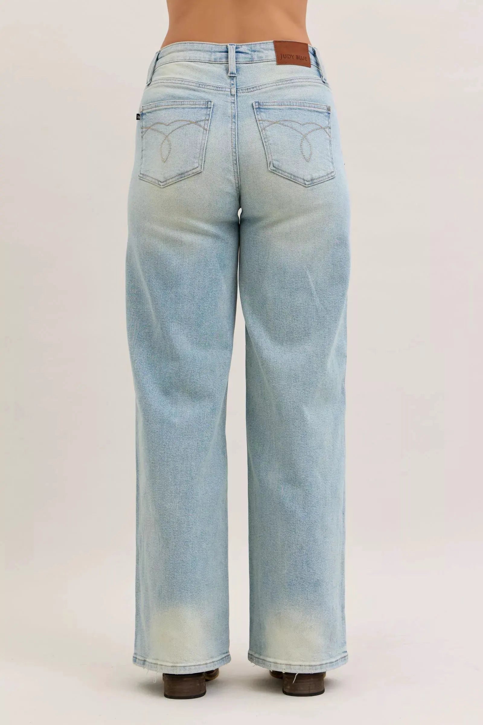 Judy Blue High Waist Column Straight Jeans by Judy Blue