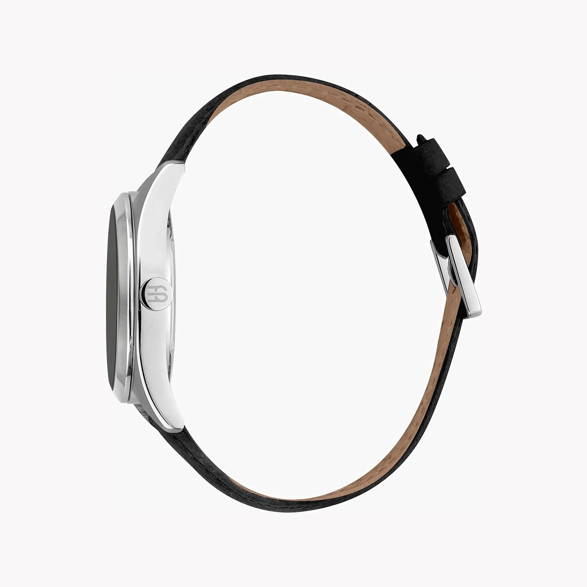 Esprit Men's Black Faux Leather Watch, Stainless Steel | Es1g202m0015 by ESPRIT