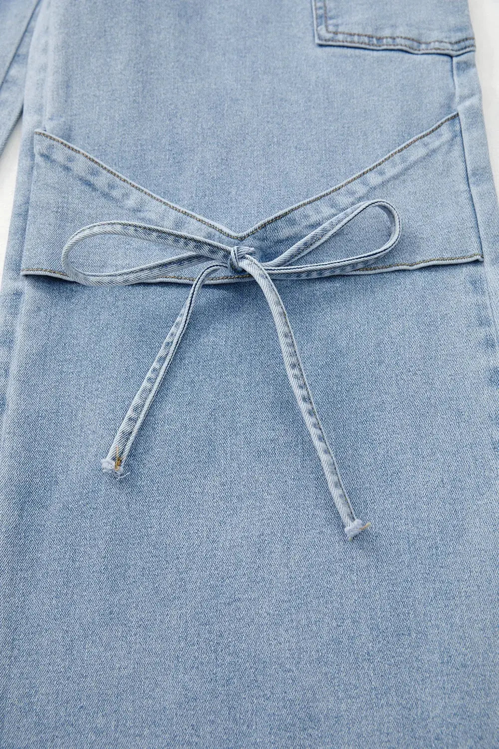 Bowknot Decor Cargo Jeans by Partner Label