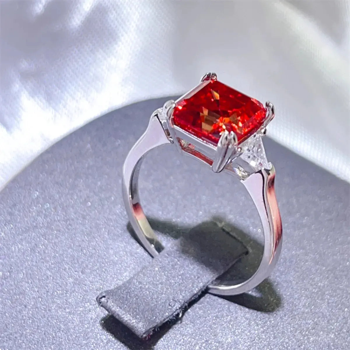 3 Carat Moissanite 925 Sterling Silver Ring by Partner Label