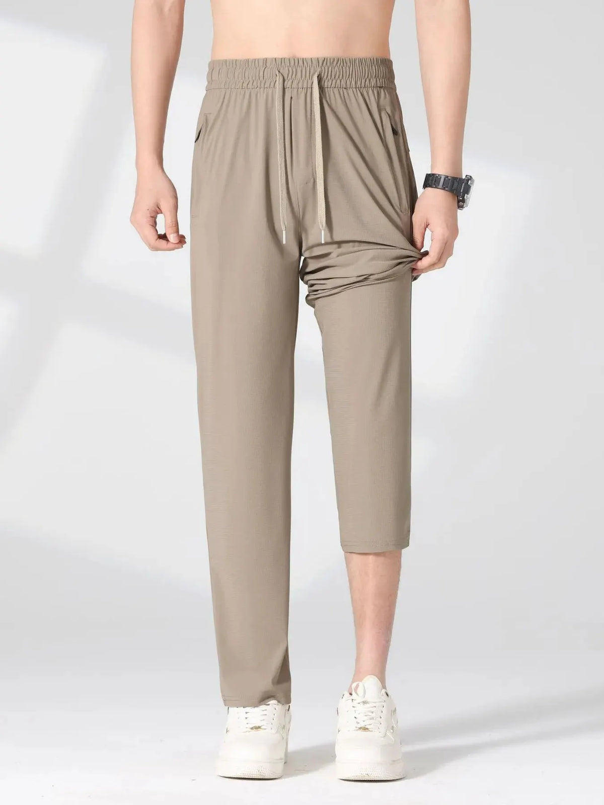 Men's Plus Size Casual Lightweight Quick-Dry Pants by Trendsi
