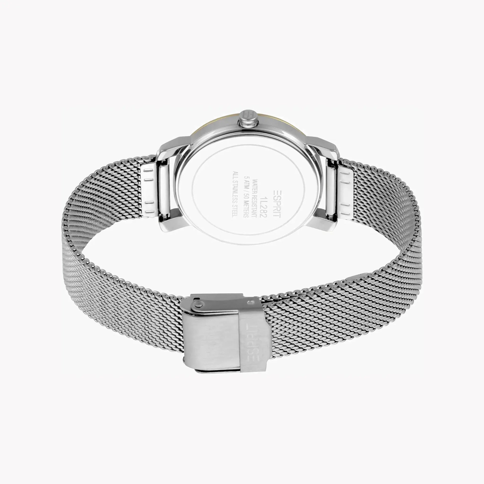 Esprit Women's Silver & Gold Stainless Steel Watch, Silver Dial | Es1l119m0045 by ESPRIT