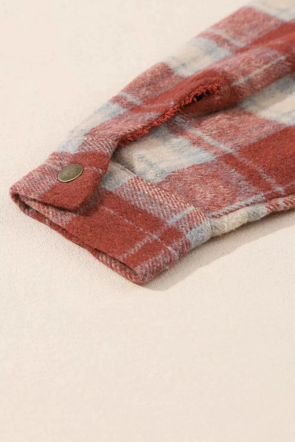 Fleece Lined Plaid Hooded Jacket by Partner Label