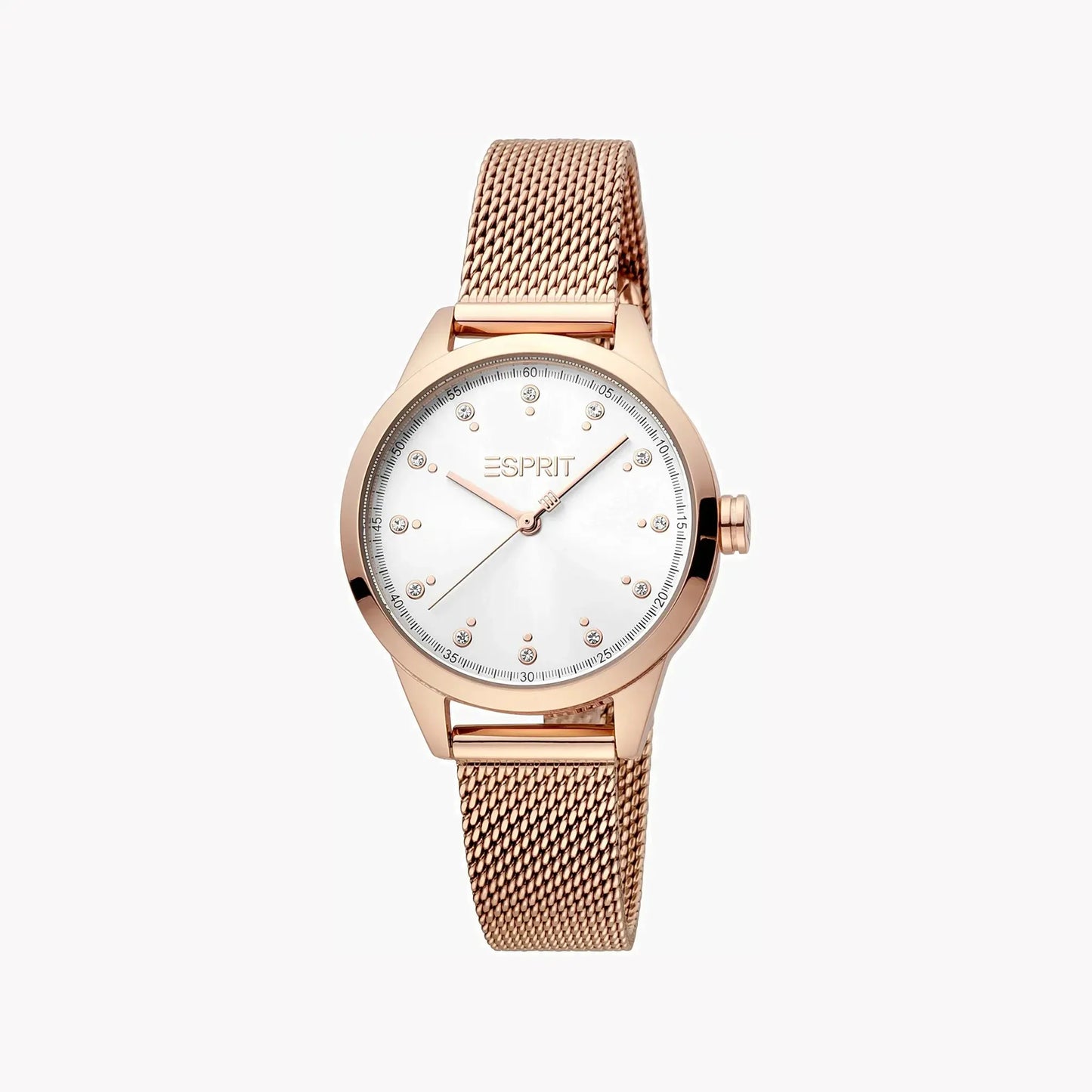 Esprit Women's Rose Gold Stainless Steel Watch, Silver Dial | ES1L259M1095 by ESPRIT