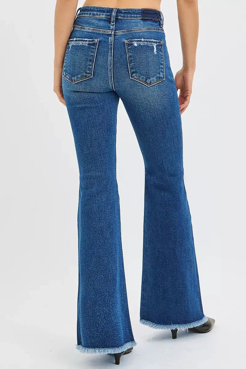 RISEN High Rise Flare Jeans by RISEN