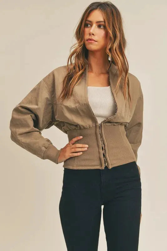 MABLE Long Sleeve Two Way Jacket by MABLE